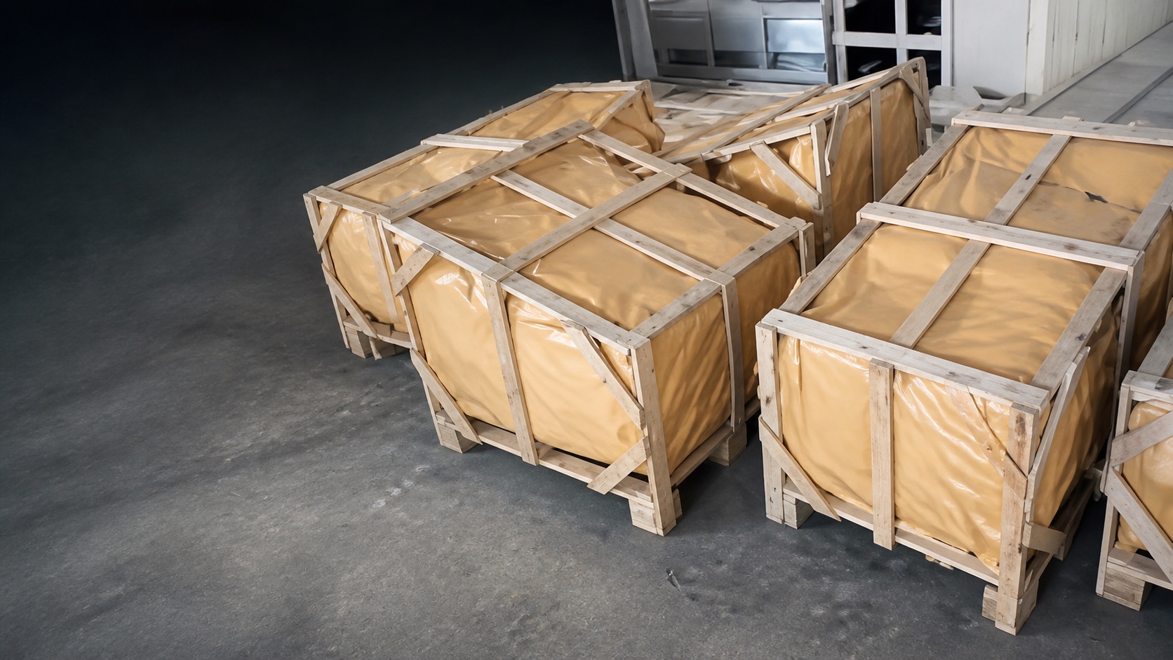 Editorial hero visual based on the completed U.S. outdoor-furniture cargo record