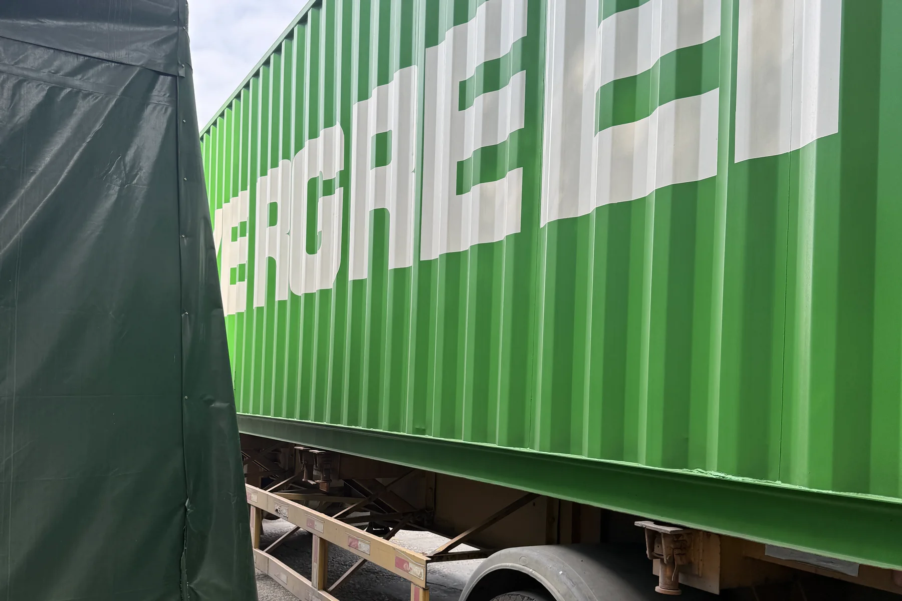 A real international container movement used to explain route and transport choices